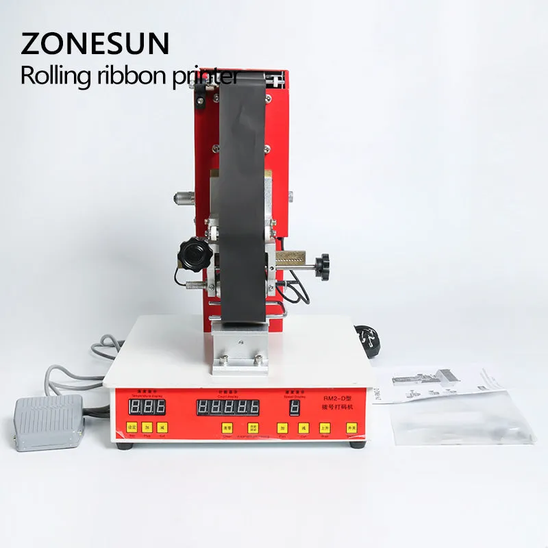 Rolling ribbon printer electric hot thermal printing machine number turning printer expiration code printer date number printer