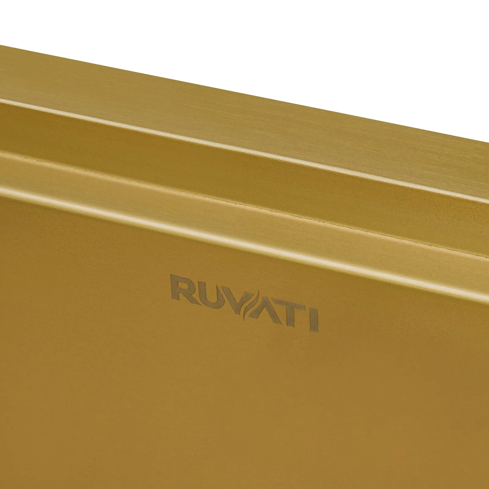 Ruvati 30-inch Matte Gold Workstation Apron-Front Brass Tone Stainless Steel Kitchen Sink – RVH9106GG