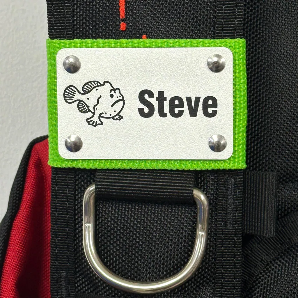 SCUBA BCD NAME TAG - NAME PLATE