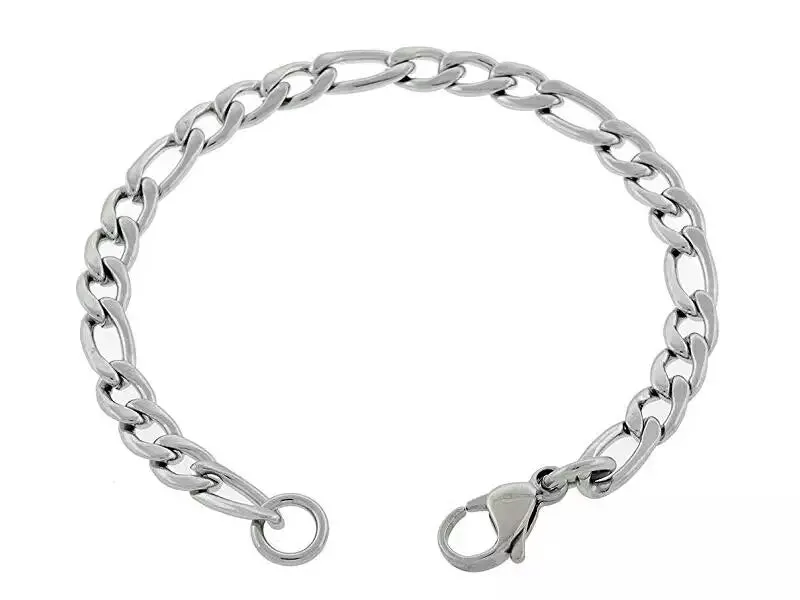 Stainless Steel 2mm  Figaro Chain  Bracelet