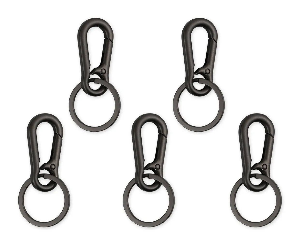 Stainless Steel Carabiner Clip Keyring Key Chain for Keys