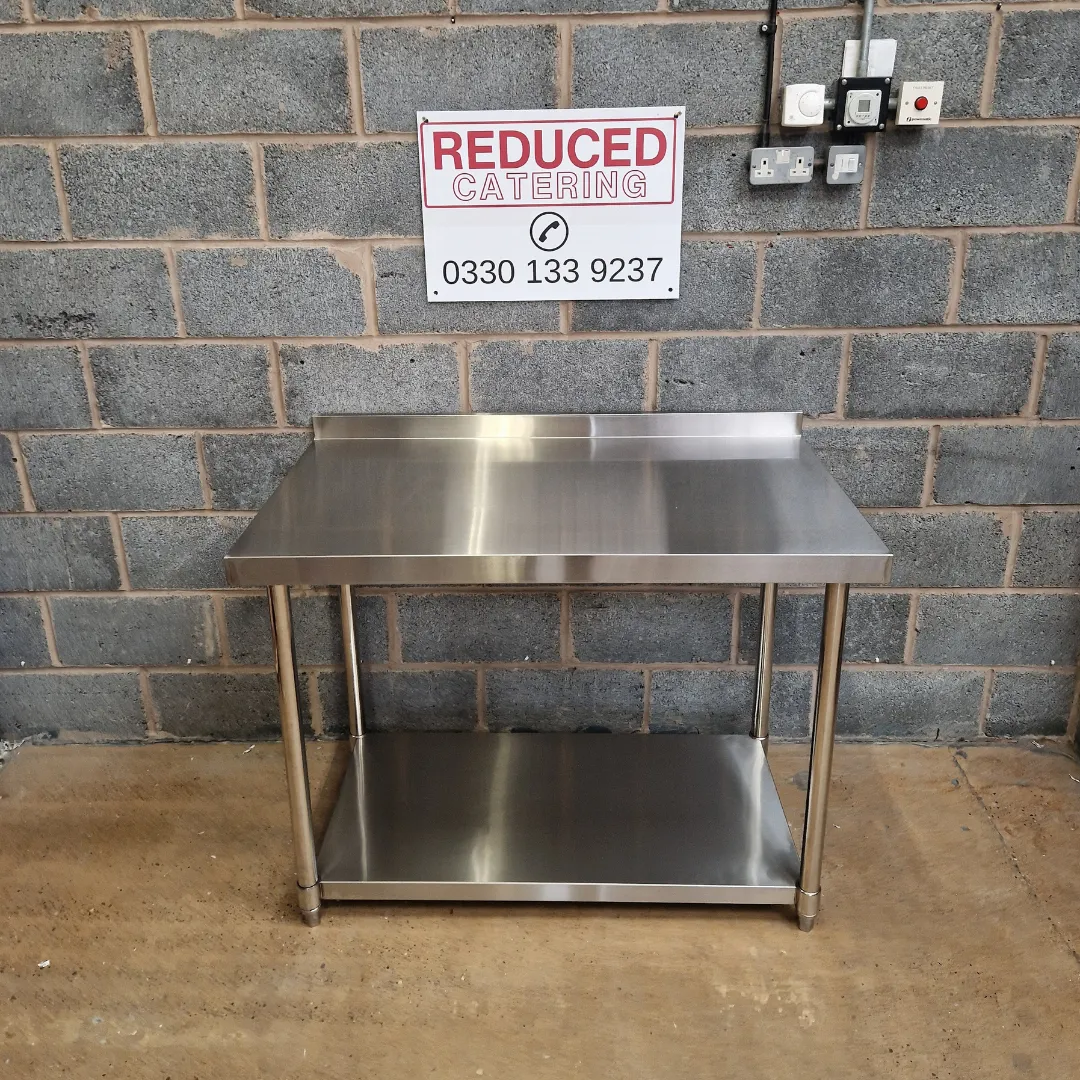 Stainless Steel Wall Prep Table - 1200x700x900mm (WxDxH)