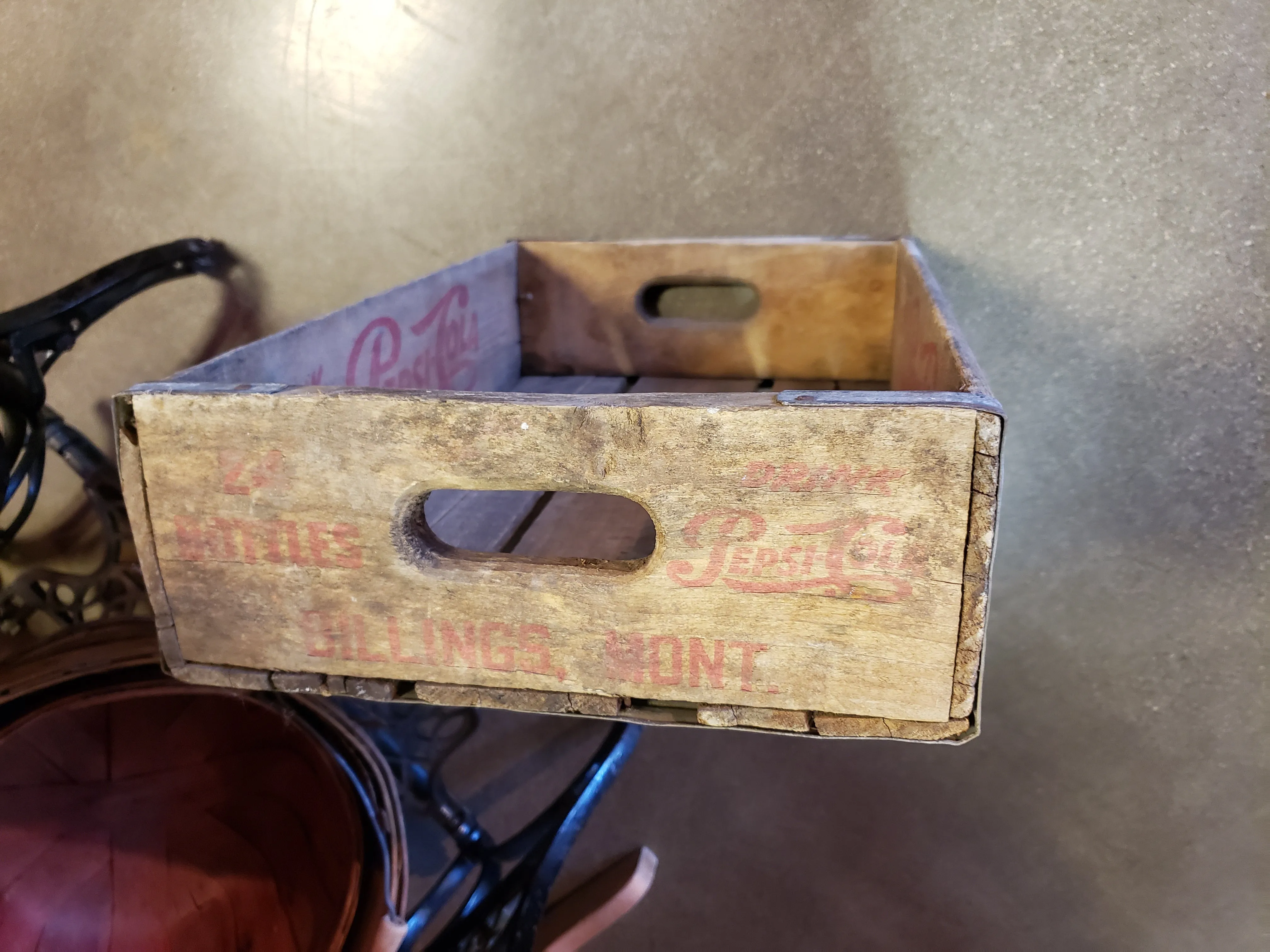 Vintage Pepsi Crate from Billings, Montana