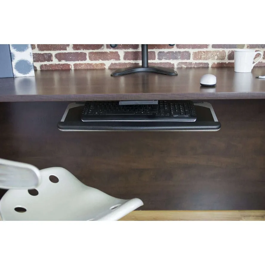 VIVO Silver Under-Desk Keyboard Tray MOUNT-KB01