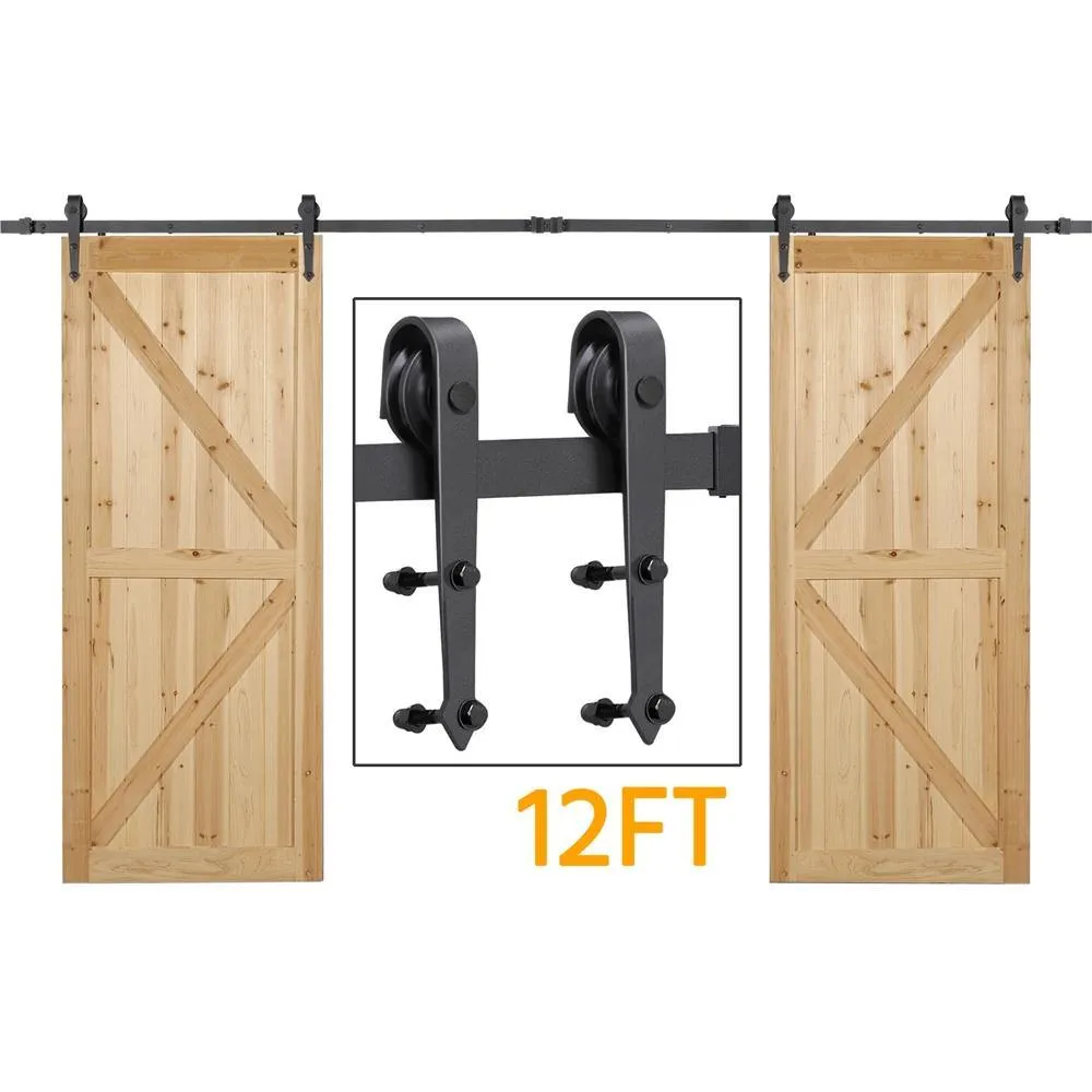 Yaheetech 12Ft Heavy Duty Sliding Barn Door Hardware